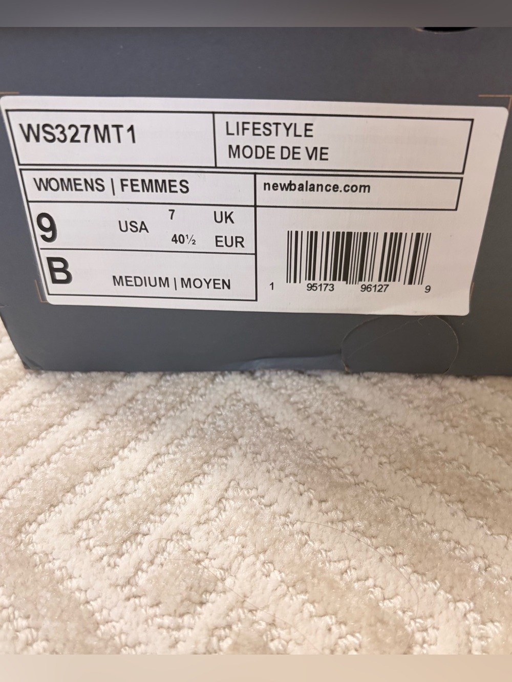 Women’s New Balance 327 Silver - Picture 11 of 11